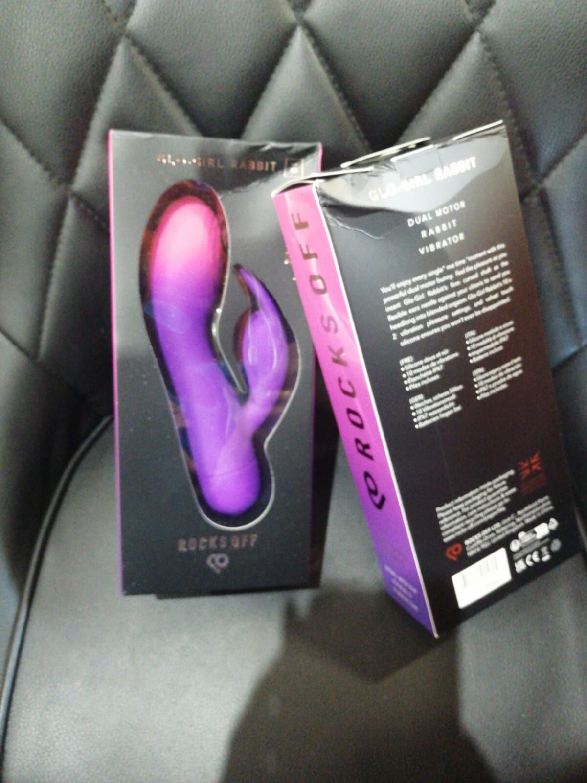 Вібратор-кролик Rocks Off Glo Girl - Rabbit (м'ята упаковка!!!)