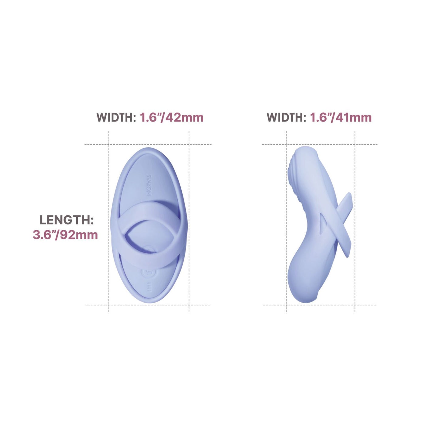 Кліторальний вібратор Svakom Echo 2 Sky Blue