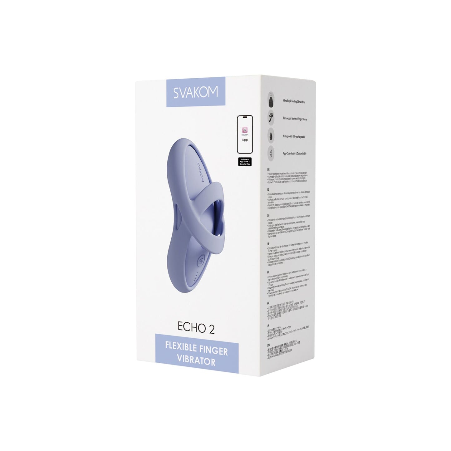 Кліторальний вібратор Svakom Echo 2 Sky Blue