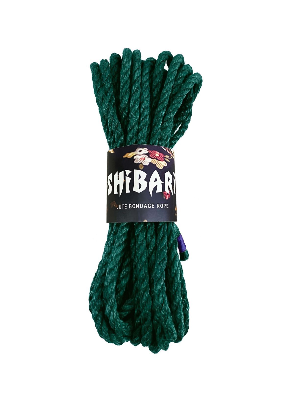 Джутова мотузка для шибарі Feral Feelings Shibari Rope, 8 м зелена