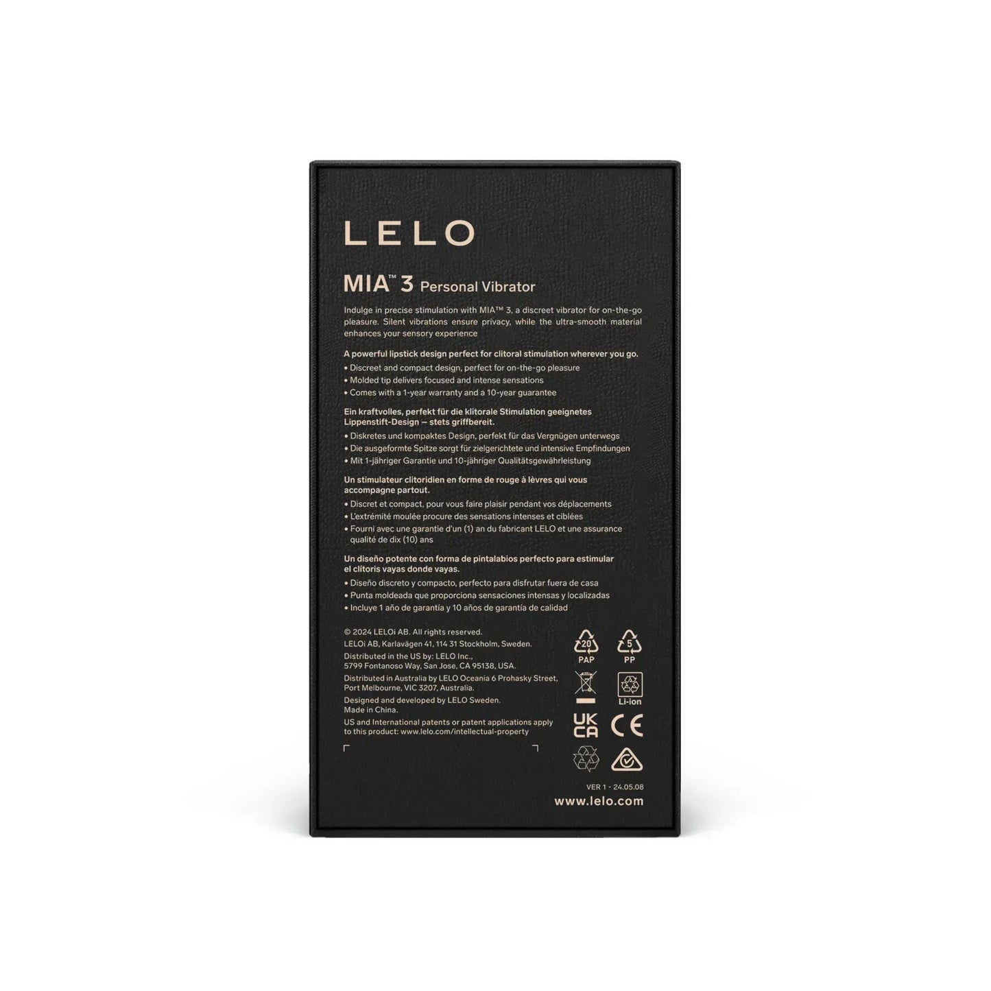 Шикарна віброкуля LELO Mia 3 Black
