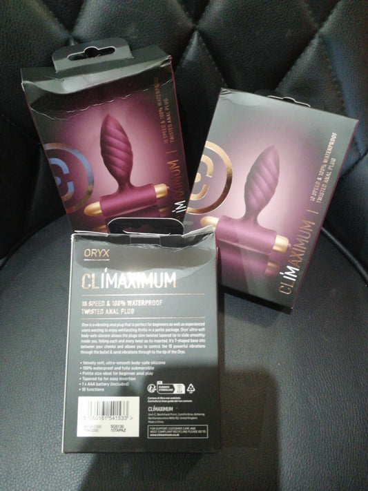 Анальна пробка Climaximum Oryx (м'ята упаковка!!!)