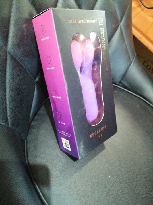 Вібратор Rocks Off Glo Girl - Bunny (м'ята упаковка!!!)