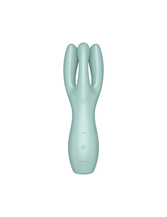 Кліторальний вібратор Satisfyer Threesome 3 Mint з трьома пальчиками