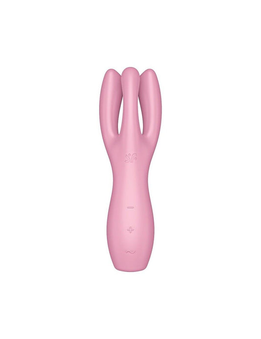 Кліторальний вібратор Satisfyer Threesome 3 Pink з трьома пальчиками