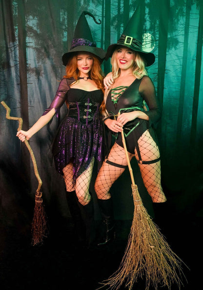 Костюм відьми Leg Avenue Mystical Witch L, сукня, капелюх