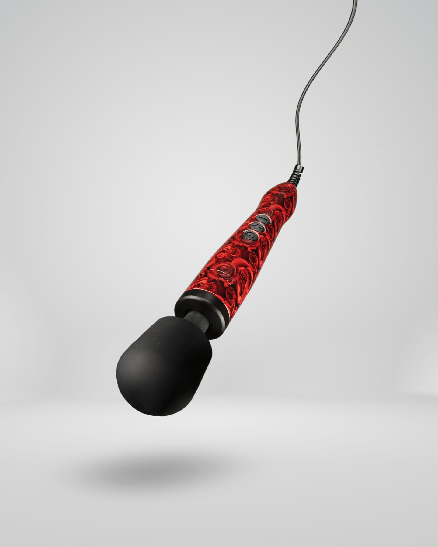 Вібромасажер DOXY Original ROSE PATTERN, дуже потужний, живлення 220В, пульсівні вібрації