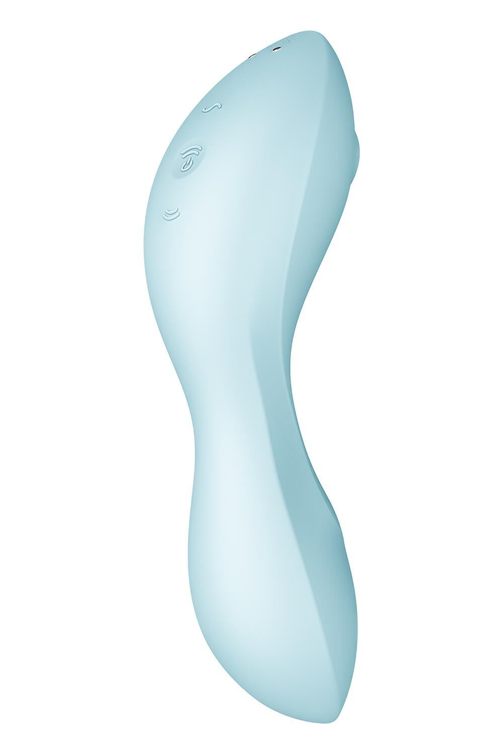 Вакуумний смарт-стимулятор із вібрацією Satisfyer Curvy Trinity 5 (Blue)  (м'ята упаковка!!!)