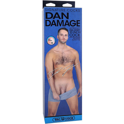 Фалоімітатор Doc Johnson Signature Cocks Dan Damage 10 inch UltraSkyn (м'ята упаковка!!!)