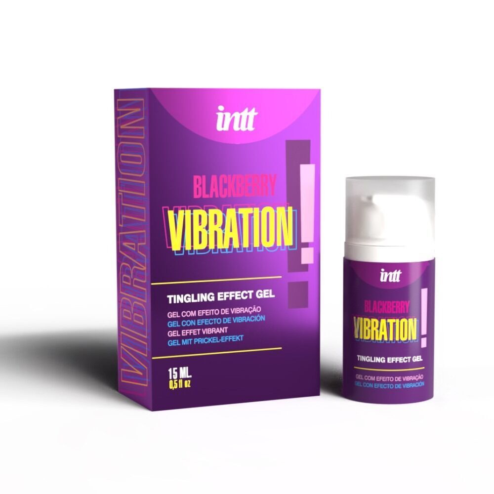 Рідкий вібратор Intt Vibration Blackberry (15 мл) (м'ята упаковка!!!)
