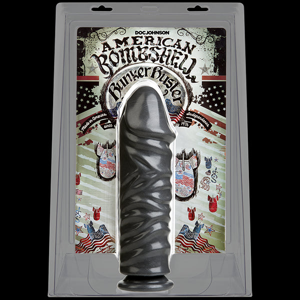 Фалоімітатор для фістингу Doc Johnson American Bombshell Bunker Buster Gun Metal (м'ята упаковка!)