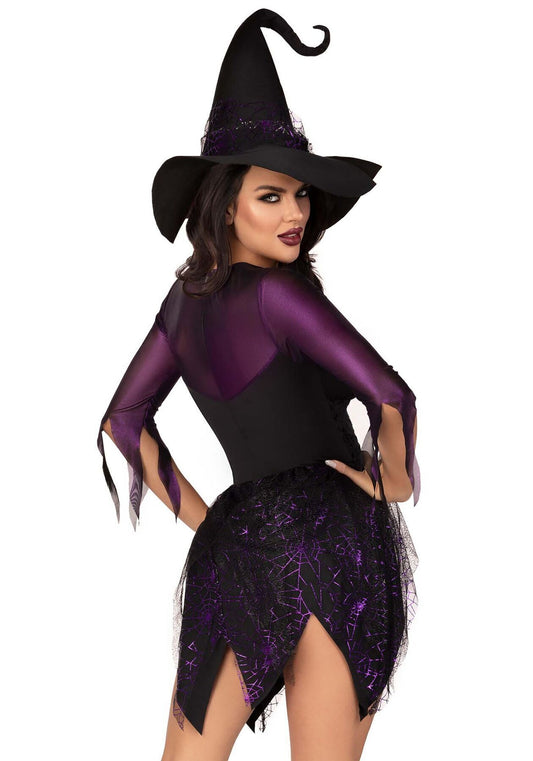 Костюм відьми Leg Avenue Mystical Witch L, сукня, капелюх