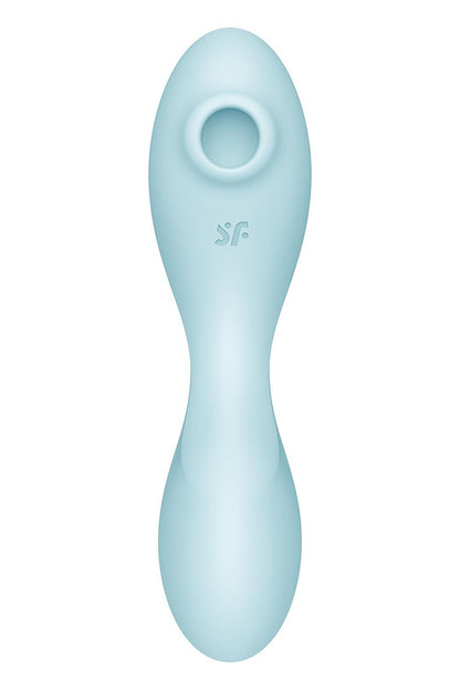 Вакуумний смарт-стимулятор із вібрацією Satisfyer Curvy Trinity 5 (Blue)  (м'ята упаковка!!!)