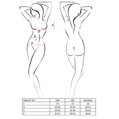 Костюм зайчика Passion MALLOY SET S/M, трусики, топік і вушка