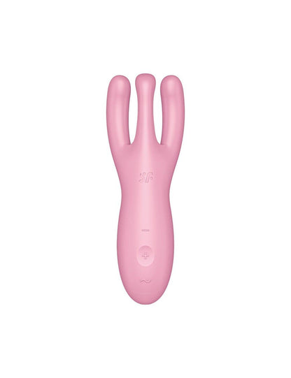Кліторальний смарт-вібратор Satisfyer Threesome 4 Pink з трьома пальчиками