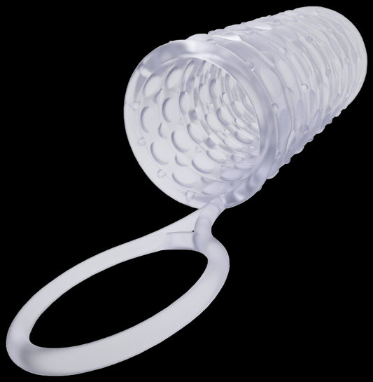 Насадка на член Dorcel Mr Reverse XL з кільцем для мошонки, стимулюючий рельєф