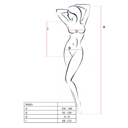 Бодістокінг Passion BS035 pink, боді, імітація топа та трусиків