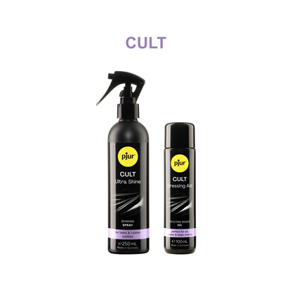 Змазка для латексу та гуми pjur Cult 100 мл, для полегшення надягання фетиш-вбрання на тіло