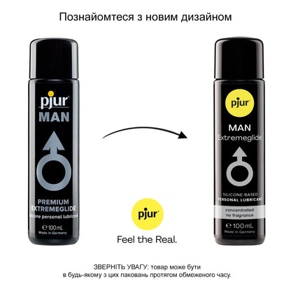 Густа силіконова змазка pjur MAN Premium Extremeglide 100 мл із тривалим ефектом, економна