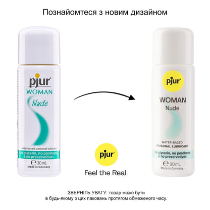 Змазка на водній основі pjur Woman Nude 30 мл без консервантів, парабенів, гліцерину