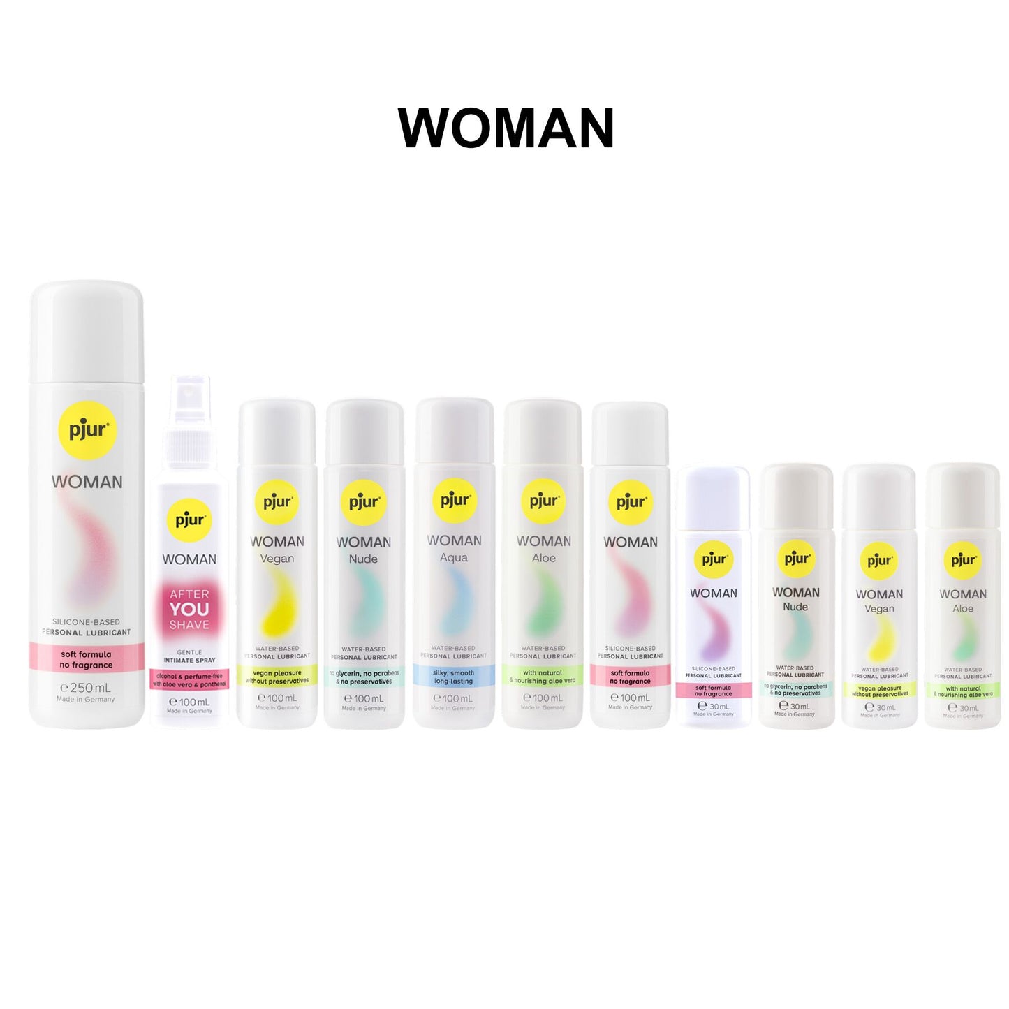 Лубрикант на водній основі pjur Woman Aloe 30 мл з екстрактом алое, зволожувальний, без парабенів