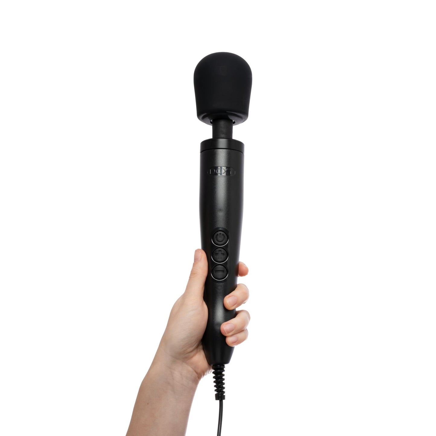 Вібромасажер DOXY Original Black, дуже потужний, живлення 220В, пульсівні вібрації
