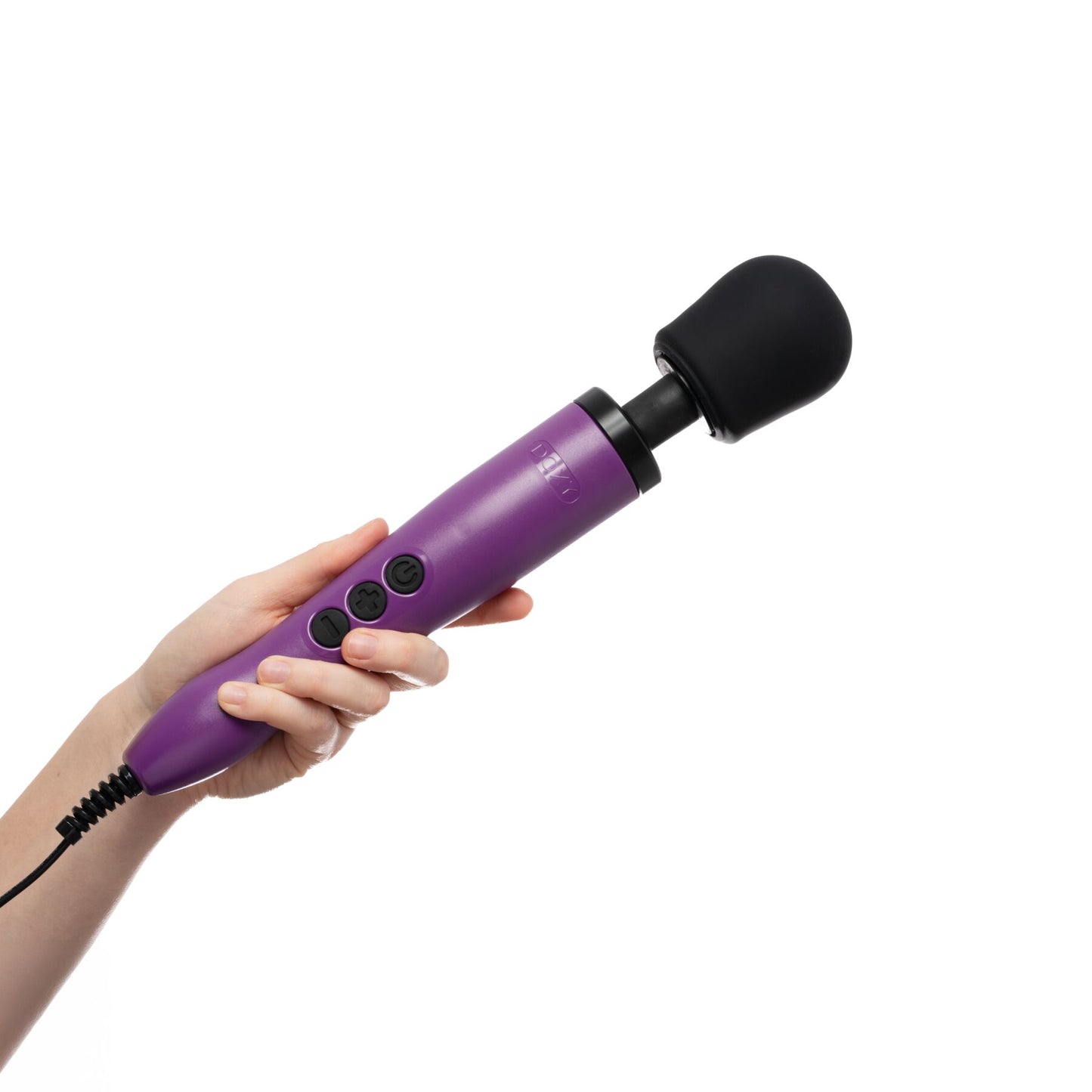 Вібромасажер DOXY Original Purple, дуже потужний, живлення 220В, пульсівні вібрації