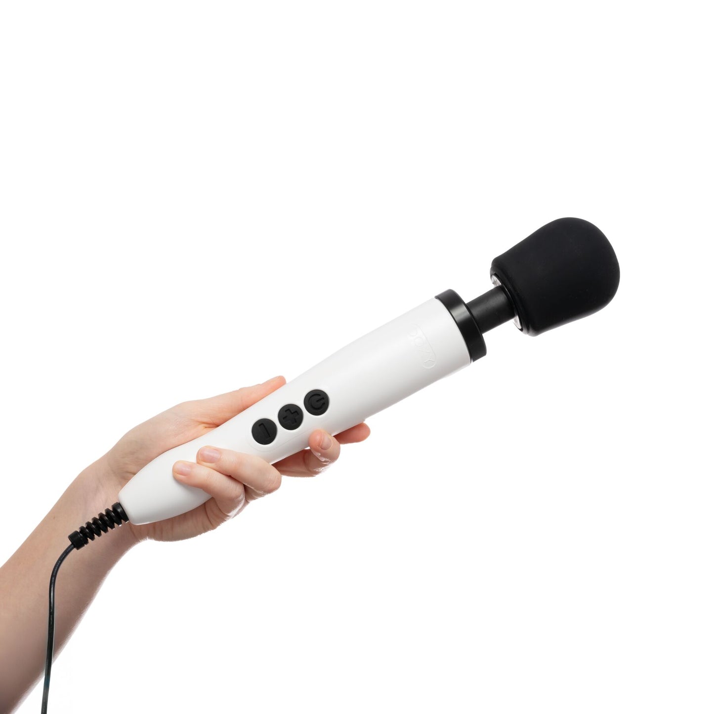 Вібромасажер DOXY Original White, дуже потужний, живлення 220В, пульсівні вібрації