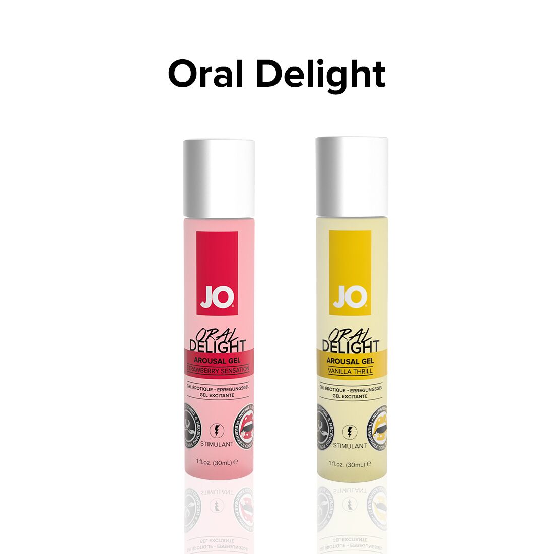 Розпродаж!!! Гель для оральних пестощів JO Oral Delight — Strawberry 30мл (термін до 08.2025)