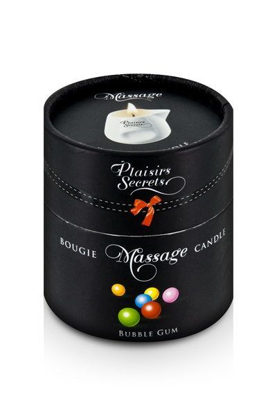 Розпродаж!!! Масажна свічка Plaisirs Secrets Bubble Gum 80 мл (термін 03.2026)