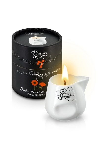 Розпродаж!!! Масажна свічка Plaisirs Secrets Poppy 80 мл (термін 01.2026)