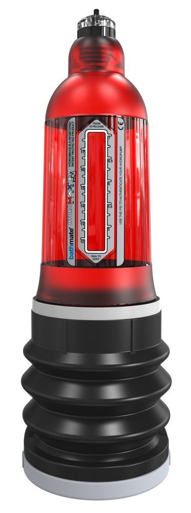 Гідропомпа Bathmate Hydromax 7 WideBoy Red, для члена довжиною від 12,5 до 18 см, діаметр до 5,5 см