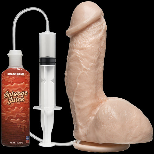 Фалоімітатор, що кінчає Doc Johnson The Amazing Squirting Realistic Cock, ПВХ, діаметр 5,1см