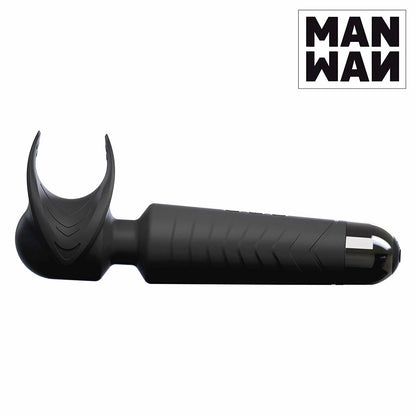 Мастурбатор-вібромасажер Manwan MAN.WAND, відмінно для пар, вібро-мінет, 20 режимів