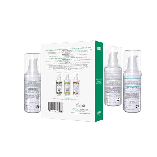 Набір розігрівальних масажних олій EXSENS Lets Celebrate (3х30 мл): Піна Колада, Мохіто і Маргарита