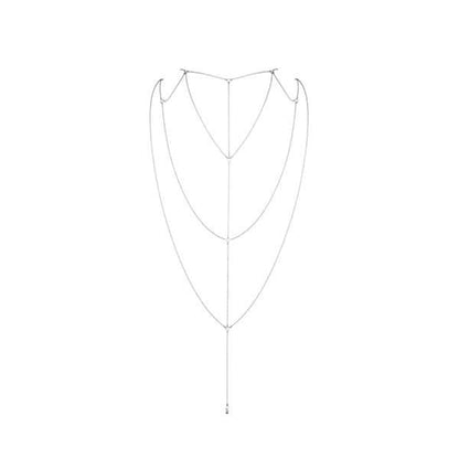 Ланцюжок для спини Bijoux Indiscrets Magnifique Back and Cleavage Chain - Silver, прикраса для тіла