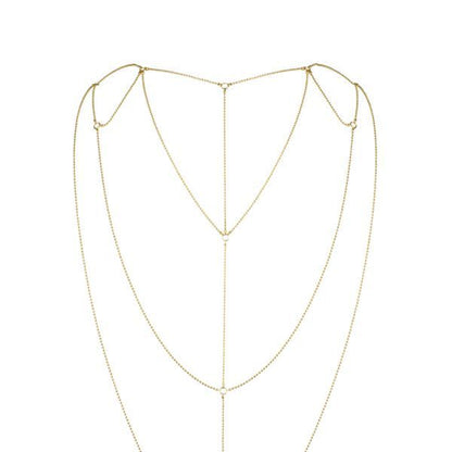 Ланцюжок для спини Bijoux Indiscrets Magnifique Back and Cleavage Chain - Gold, прикраса для тіла