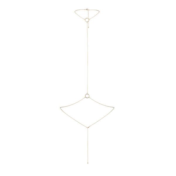 Ланцюжок на шию і пояс Bijoux Indiscrets Magnifique I Body Chain - Gold, прикраса на тіло
