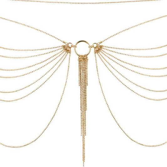 Ланцюжок на трусики або ліф Bijoux Indiscrets MAGNIFIQUE Waist Chain - Gold, прикраса на тіло