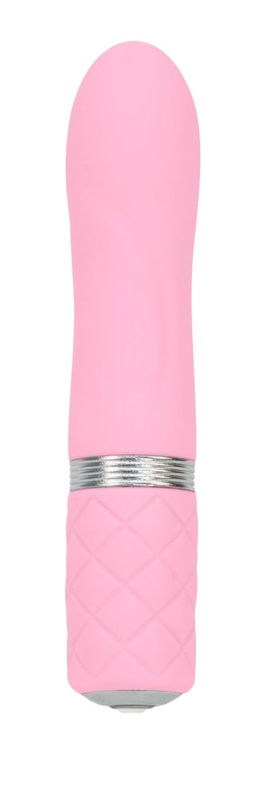 Розкішний вібратор PILLOW TALK - Flirty Pink з кристалом Swarovski, гнучка головка