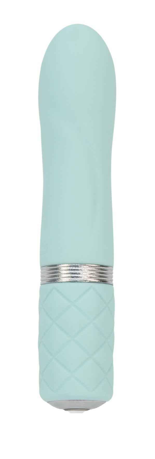 Розкішний вібратор PILLOW TALK - Flirty Teal з кристалом Swarovski, гнучка головка