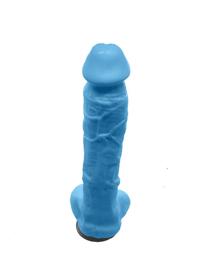 Крафтове мило-член із присоскою Чистий Кайф Blue size XL, натуральне
