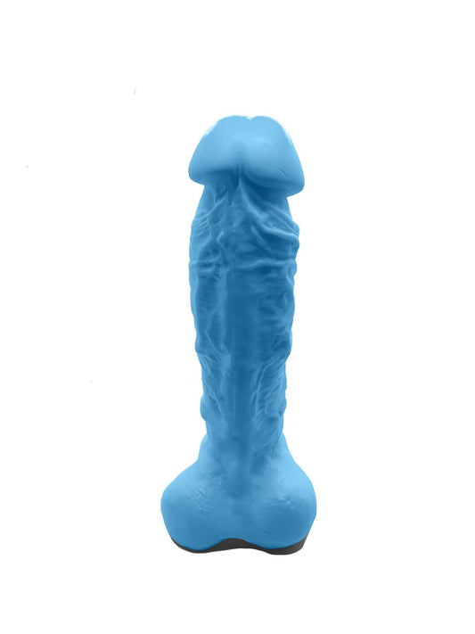 Крафтове мило-член із присоскою Чистий Кайф Blue size XL, натуральне