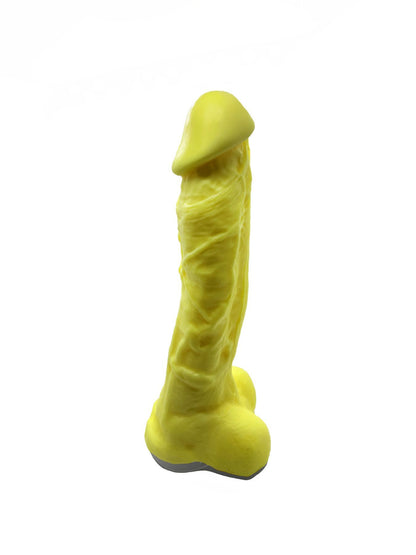 Крафтове мило-член із присоскою Чистий Кайф Yellow size XL, натуральне