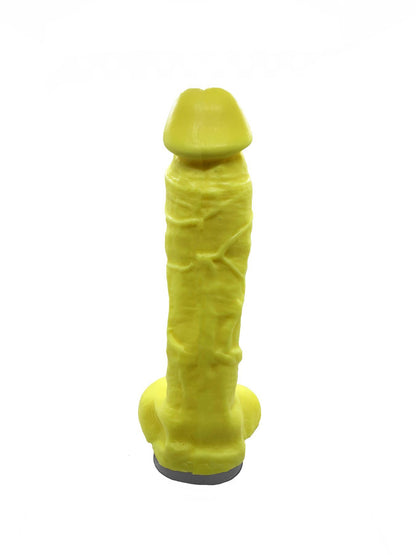 Крафтове мило-член із присоскою Чистий Кайф Yellow size XL, натуральне