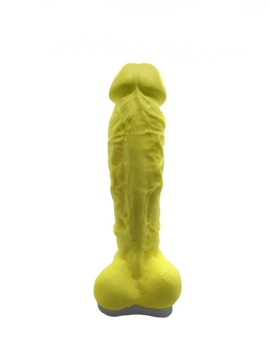 Крафтове мило-член із присоскою Чистий Кайф Yellow size XL, натуральне
