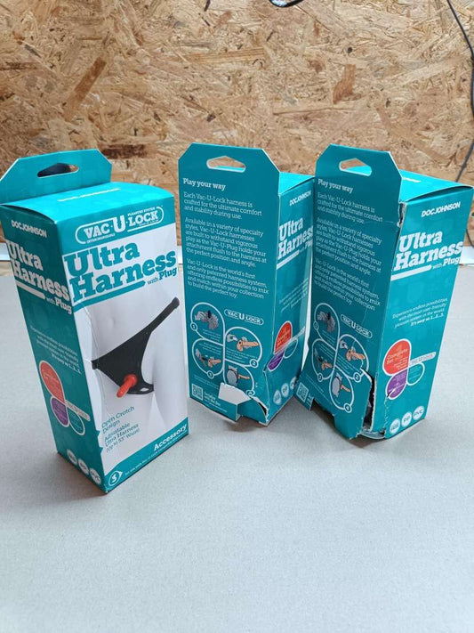 Трусики для страпону Doc Johnson Ultra Harness with Plug (м'ята упаковка!!!)