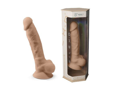 Фалоімітатор SilexD Vetus Flesh (MODEL 1 size 8in), двошаровий, силікон + Silexpan, діаметр 4,2см