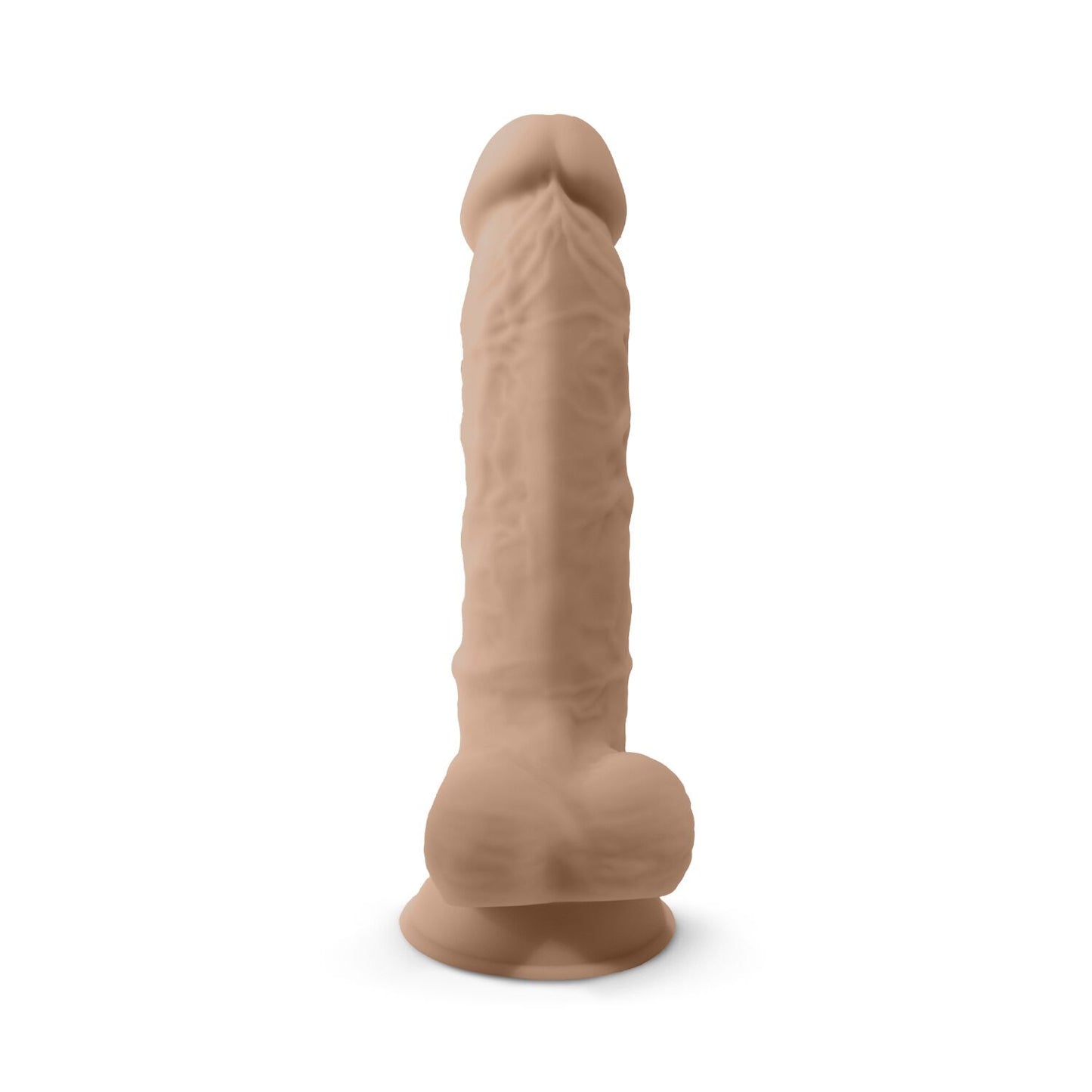 Фалоімітатор SilexD Vetus Flesh (MODEL 1 size 8in), двошаровий, силікон + Silexpan, діаметр 4,2см