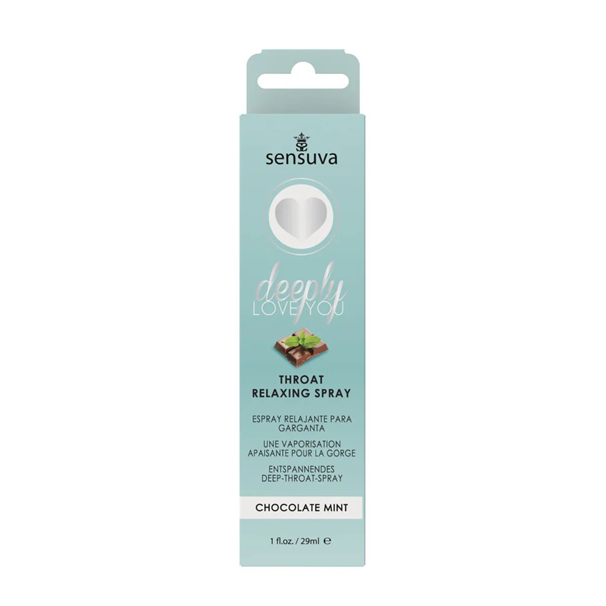 Спрей для мінету Sensuva Deeply Love You Chocolate Mint (29 мл), для глибокого мінету